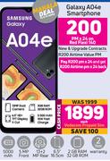 Samsung Galaxy A04e Smartphone-On Red Flexi 140