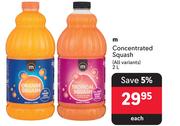 M Concentrated Squash (All Variants)-2L Each