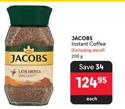 Jacobs Instant Coffee (Excluding Decaf)-200g Each