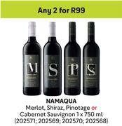 Namaqua Merlot, Shiraz, Pinotage Or Cabernet Sauvignon-For 2 x 750ml