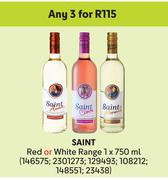 Saint Red Or White Range-For 3 x 750ml