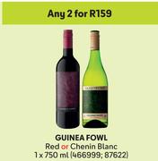 Guinea Fowl Red Or Chenin Blanc-For 2 x 750ml