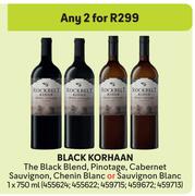 Black Korhaan The Black Blend,Pinotage,Cabernet Sauvignon,Chenin Blanc Or Sauvignon Blanc-2x750ml