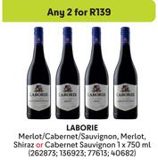 Laborie Merlot/Cabernet/Sauvignon/Merlot/Shiraz Or Cabernet Sauvignon-For 2 x 750ml