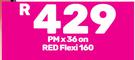 Samsung Galaxy A16 128GB Smartphone-On Red Flexi 160