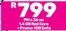 2 x Samsung Galaxy S24 FE Smartphone-On 1.4GB Red Core + On Promo 1GB Data