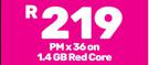 Honor X5b Plus Smartphone-On 1.4GB Red Core