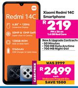 Xiaomi Redmi 14c Smartphone-On 1.4GB Red Core