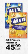 Act II Popcorn Assorted 3s Pack-Each