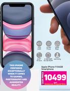 Apple iPhone 11 64GB Smartphone-Each