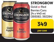 Strongbow Gold Or Red Berries Cans-24 x 440ml Per Case