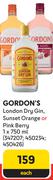 Gordon's London Dry Gin, Sunset Orange Or Pink Berry-750ml Each