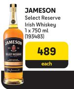 Jameson Select Reserve Irish Whisky-750ml Each