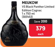 Meukow VS Black Panther Limited Edition Cognac-750ml Each