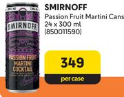 Smirnoff Passion Fruit Martini Cans-24 x 300ml Per Case