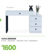 Nara Dresser Bedroom 985/400 x 405 x 740/605mm 8-494