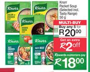 Knorr Packet Soup (Selected Incl. Tasty Range)-For Any 5 x 50g