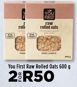 You First Raw Rolled Oats-For 2 x 600g