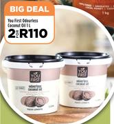 You First Odourless Coconut Oil-For 2 x 1L