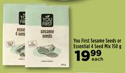 You First Sesame Seeds Or Essential 4 Seed Mix-150g Each