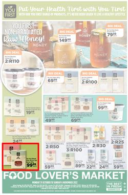 Food Lover's Market KwaZulu-Natal : Happy, Healthy Living (31 October - 06 November 2022), page 12