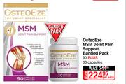 OsteoEze MSM Joint Pain Support Banded Pack (90+30 Capsules)-Per Pack