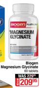 Biogen Magnesium Glycinate-60 Tablets