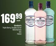 Stretton's Triple Berry, Double Cut Or Wild Berries Gin-750ml Each