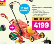 Wolf 1500W Electric Lawnmower Combo-Both For