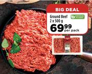 Ground Beef-2 x 500g Per Pack