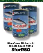 Blue Crane Pilchards In Tomato Sauce-3x400g