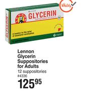 Lennon Glycerin Suppositories For Adults 12 Suppositories