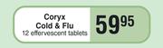 Coryx Cold & Flu 12 Effervescent Tablets