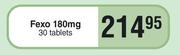 Fexo 180mg 30 Tablets