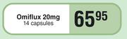 Omiflux 20mg 14 Capsules