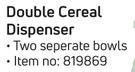 Double Cereal Dispenser
