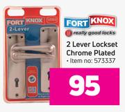 Fort Knox 2 Lever Lockset Chrome Plated