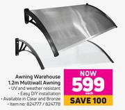 Awning Warehouse 1.2m Multiwall Awning-Each