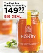 You First Raw Honey Assorted-1Kg Each