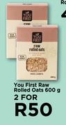 You First Raw Rolled Oats-For 2 x 600g
