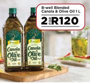 B-Well Blended Canola & Olive Oil-For 2 x 1Ltr