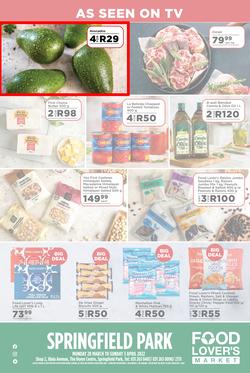 Food Lover's Market Springfield Park : Great Value, Unbeatable Savings (28 March - 03 April 2022), page 12