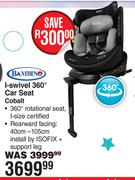 Bambino I-Swivel 360 Degree Car Seat Cobalt