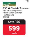 Trimtech 650W Electric Trimmer 59269-Each