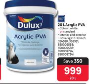 Dulux Acrylic PVA-20Ltr