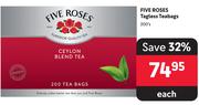 Five Roses Tagless Teabags-200's