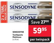 Sensodyne Toothpaste Multicare-2 x 75ml