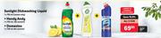 Sunlight Dishwashing Liquid 750ml + Handy Andy 750ml + Domestos 750ml-All For 3