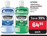Listerine Total Care Or Advanced White Mouthwash (All Variants)-500ml Each