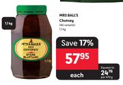 Mrs Ball's Chutney (All Variants)-1.1Kg Each
